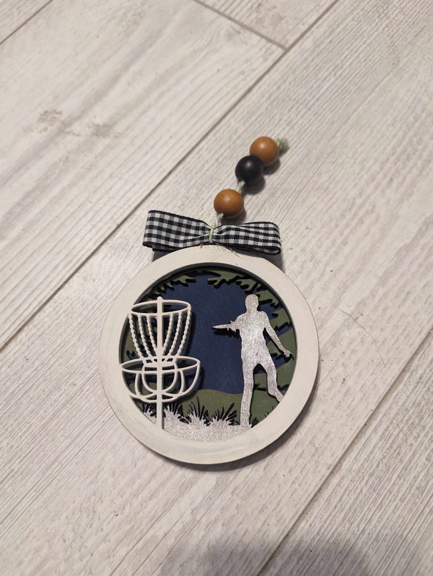 Disc golf ornament