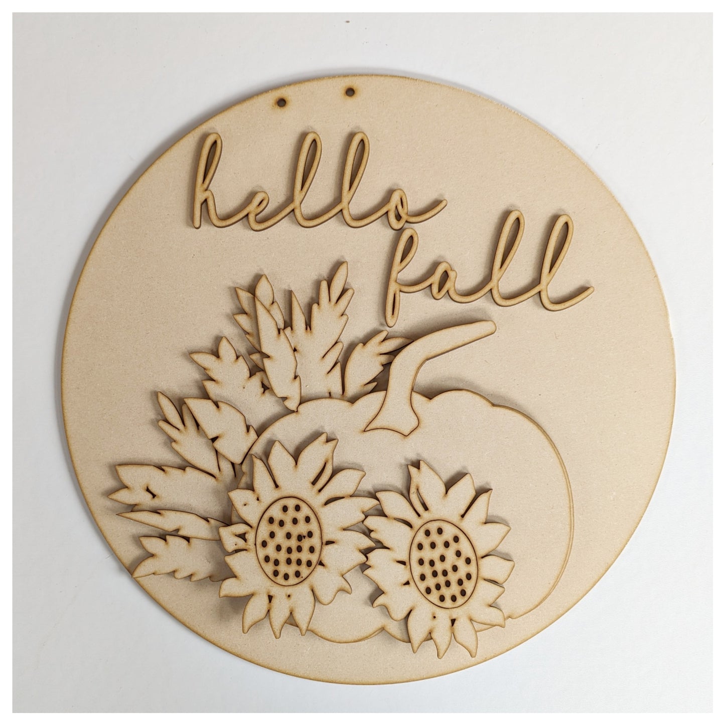 Hello Fall Pumpkins Doorhanger