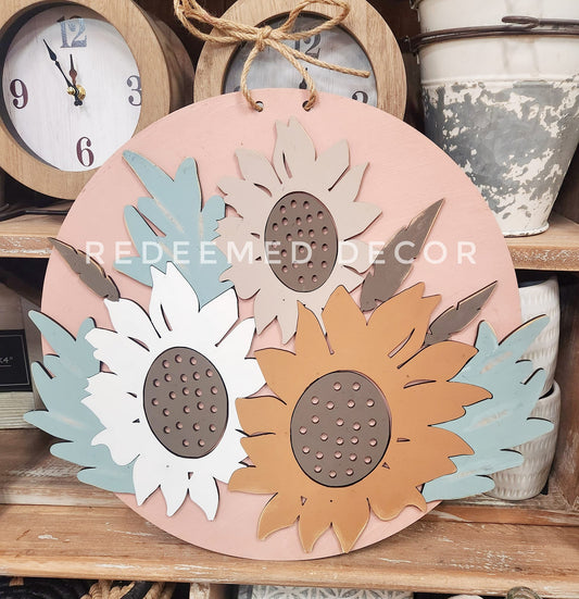 BoHo Sunflower Doorhanger