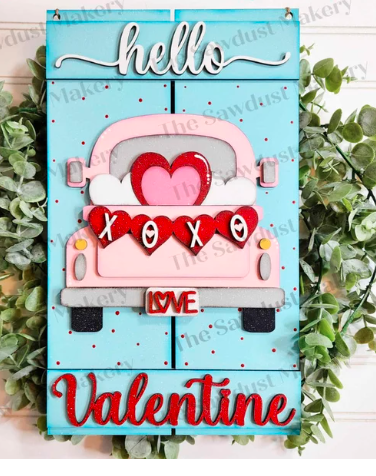 Hello Valentine Pallet sign