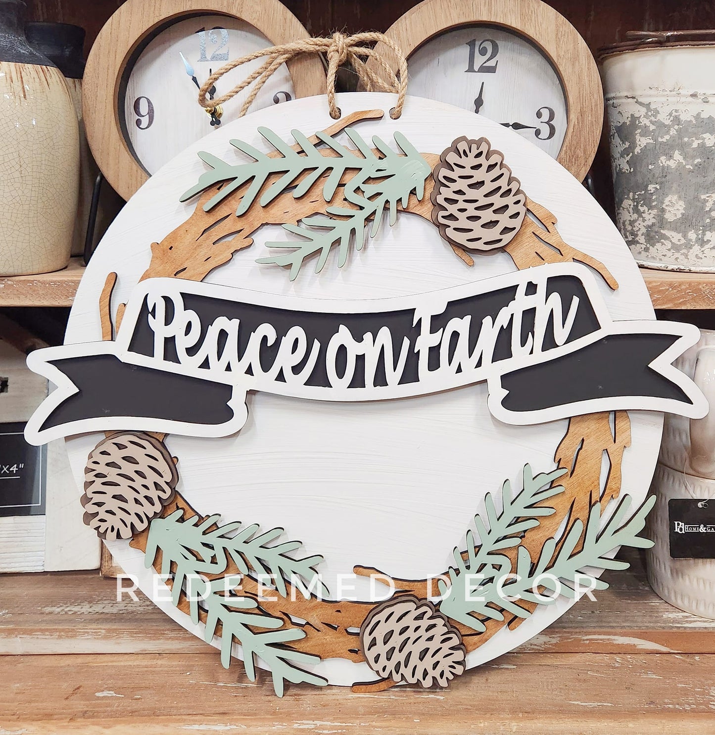 Peace On Earth Doorhanger