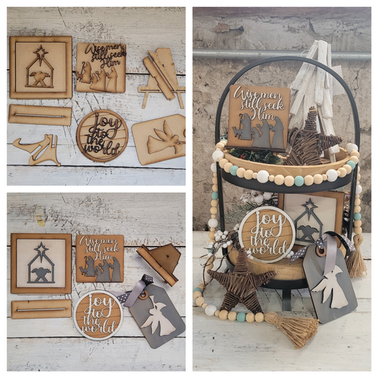 Joy to the World Tray Set