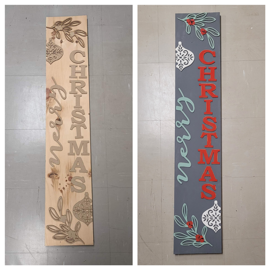 Merry Christmas Porch Leaner