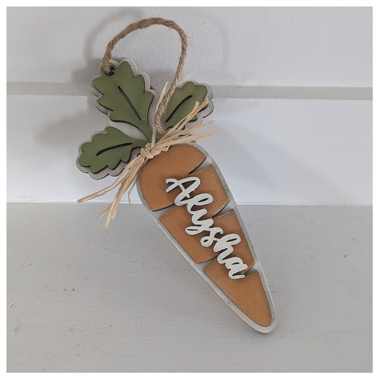 Carrot Name Tag