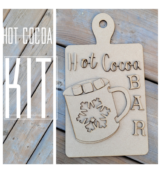 Hot Cocoa Cutting Board