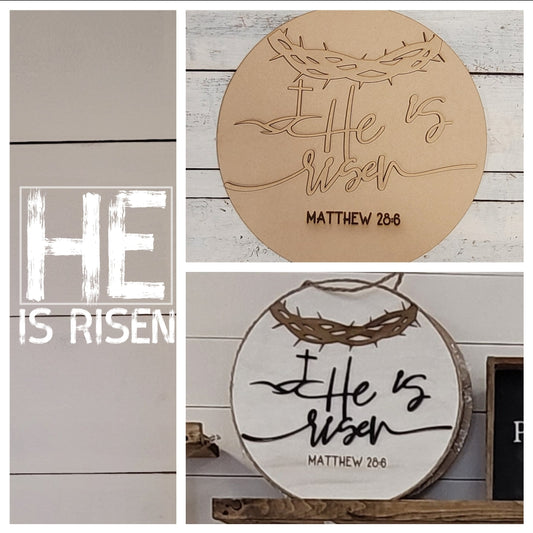 He is Risen Doorhanger